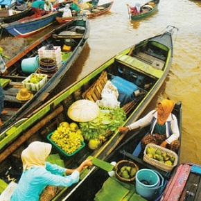 Pasar Di Kota Seribu Sungai